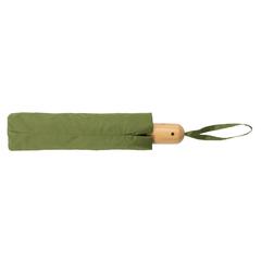 Vue Parapluie 21" automatique rPET 190T et bambou Impact AWARE™ de couleur vert| Krokrodeal