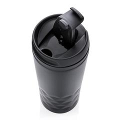 Vue Tasse en émail de couleur noir| Krokrodeal