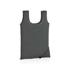 Vue Sac shopping pliable en rPET 190T Impact AWARE™ de couleur gris| Krokrodeal