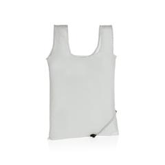 Vue Sac shopping pliable en rPET 190T Impact AWARE™ de couleur blanc| Krokrodeal