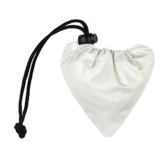 Vue Sac shopping pliable en rPET 190T Impact AWARE™ de couleur blanc| Krokrodeal