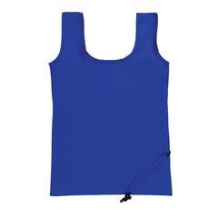 Vue Sac shopping pliable en rPET 190T Impact AWARE™ de couleur bleu| Krokrodeal