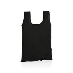 Vue Sac shopping pliable en rPET 190T Impact AWARE™ de couleur noir| Krokrodeal