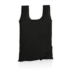 Vue Sac shopping pliable en rPET 190T Impact AWARE™ de couleur noir| Krokrodeal