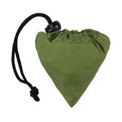 Vue Sac shopping pliable en rPET 190T Impact AWARE™ de couleur vert| Krokrodeal