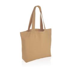 Vue Sac shopping en toile 240g/m² recyclée non teinté Aware™ de couleur marron| Krokrodeal