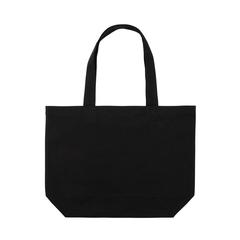Vue Sac shopping en toile 240g/m² recyclée non teinté Aware™ de couleur noir| Krokrodeal