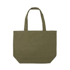 Vue Sac shopping en toile 240g/m² recyclée non teinté Aware™ de couleur vert| Krokrodeal