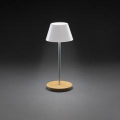 Vue Lampe de table plastique RCS rechargeable par USB Pure Glow de couleur blanc| Krokrodeal