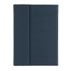 Vue Carnet de notes A5 avec fermeture magnétique Impact Aware™ de couleur bleu| Krokrodeal