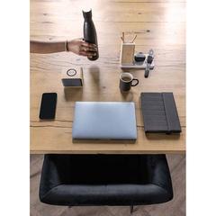 Vue Carnet de notes A5 avec fermeture magnétique Impact Aware™ de couleur noir| Krokrodeal