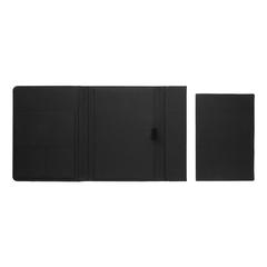 Vue Carnet de notes A5 avec fermeture magnétique Impact Aware™ de couleur noir| Krokrodeal
