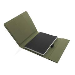 Vue Carnet de notes A5 avec fermeture magnétique Impact Aware™ de couleur vert| Krokrodeal