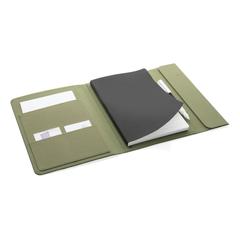 Vue Carnet de notes A5 avec fermeture magnétique Impact Aware™ de couleur vert| Krokrodeal