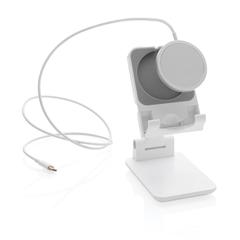 Vue Support téléphone et tablette de couleur blanc| Krokrodeal