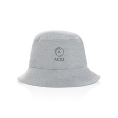 Vue Bob en toile 285 g/m² recyclé et non teintée Impact AWARE™ de couleur gris| Krokrodeal