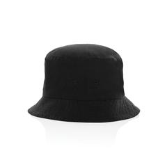 Vue Bob en toile 285 g/m² recyclé et non teintée Impact AWARE™ de couleur noir| Krokrodeal
