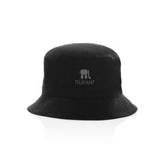 Vue Bob en toile 285 g/m² recyclé et non teintée Impact AWARE™ de couleur noir| Krokrodeal