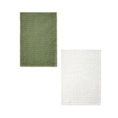 Vue VINGA Essuie-mains nid d’abeille Cromer, 2 pièces de couleur vert| Krokrodeal