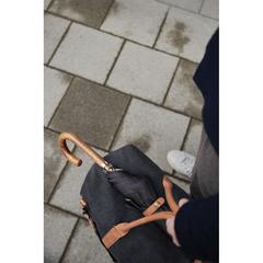 Vue Parapluie 23" en rPET AWARE™ VINGA Bosler de couleur noir| Krokrodeal