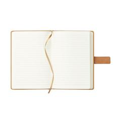 Vue VINGA Carnet de notes en toile recyclée RCS Bosler de couleur bleu| Krokrodeal