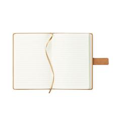 Vue VINGA Carnet de notes en toile recyclée RCS Bosler de couleur vert| Krokrodeal