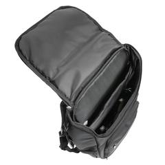 Vue Sac à dos ordinateur Swiss Peak Voyager en rPET AWARE™ de couleur noir| Krokrodeal