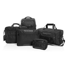 Vue Sac à dos ordinateur Swiss Peak Voyager en rPET AWARE™ de couleur noir| Krokrodeal