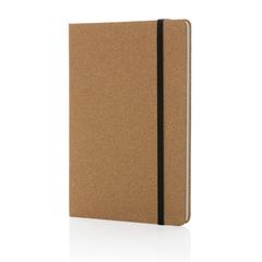 Vue Carnet A5 en liège et papier de verre Stoneleaf de couleur marron| Krokrodeal