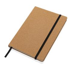 Vue Carnet A5 en liège et papier de verre Stoneleaf de couleur marron| Krokrodeal