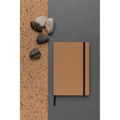 Vue Carnet A5 en liège et papier de verre Stoneleaf de couleur marron| Krokrodeal
