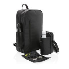 Vue Sac à dos isotherme Tierra de couleur noir| Krokrodeal