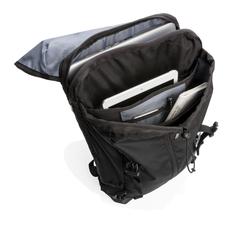 Vue Sac à dos ordinateur 17” de couleur noir| Krokrodeal