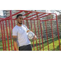 Vue Ballon de football taille 5 de couleur blanc| Krokrodeal