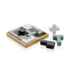 Vue Puzzle en bois Cree de couleur marron| Krokrodeal