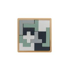 Vue Puzzle en bois Cree de couleur marron| Krokrodeal