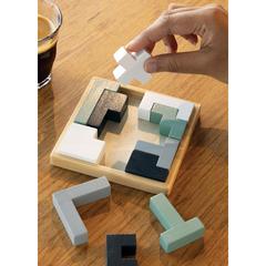 Vue Puzzle en bois Cree de couleur marron| Krokrodeal
