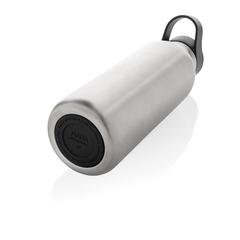 Vue Bouteille d'eau 500ml fliptop en acier RCS Avira Ara de couleur gris| Krokrodeal