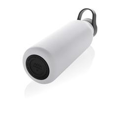 Vue Bouteille d'eau 500ml fliptop en acier RCS Avira Ara de couleur blanc| Krokrodeal