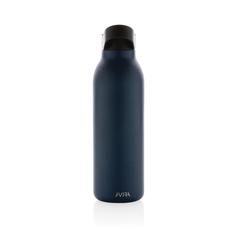 Vue Bouteille d'eau 500ml fliptop en acier RCS Avira Ara de couleur bleu| Krokrodeal