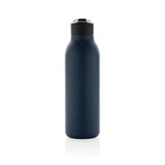 Vue Bouteille d'eau 500ml fliptop en acier RCS Avira Ara de couleur bleu| Krokrodeal