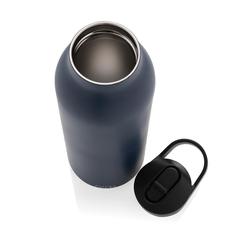 Vue Bouteille d'eau 500ml fliptop en acier RCS Avira Ara de couleur bleu| Krokrodeal