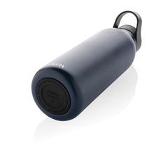 Vue Bouteille d'eau 500ml fliptop en acier RCS Avira Ara de couleur bleu| Krokrodeal