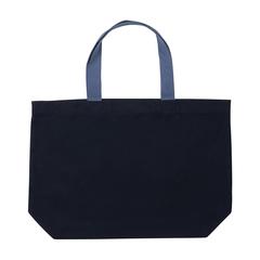 Vue Grand sac tote en toile 240 g/m² recyclée non teintée Aware™ de couleur bleu| Krokrodeal