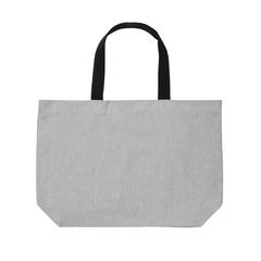 Vue Grand sac tote en toile 240 g/m² recyclée non teintée Aware™ de couleur gris| Krokrodeal