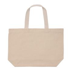 Vue Grand sac tote en toile 240 g/m² recyclée non teintée Aware™ de couleur marron| Krokrodeal
