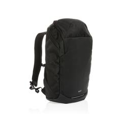 Vue Sac à dos Swiss Peak en rPET AWARE™ de couleur noir| Krokrodeal