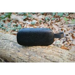 Vue Enceinte 5W en plastique recyclé RCS Soundbox de couleur noir| Krokrodeal