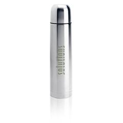 Vue Bouteille isotherme en acier inoxydable de couleur gris| Krokrodeal