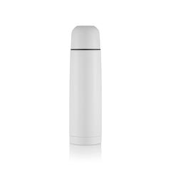 Vue Bouteille isotherme en acier inoxydable de couleur blanc| Krokrodeal